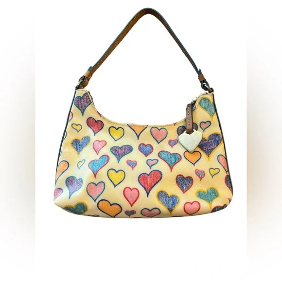 Dooney & Bourke Multicolor Heart Print Women's Bag - Picture 11 of 11